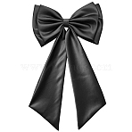 Nylon Detachable Bridal Bowknot for Wedding Dresses, Black, 57.5x37.8x3.9cm(DIY-WH20002-630A)