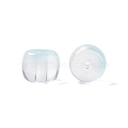 Transparent Glass Beads, Barrel, Light Sky Blue, 7.5x6mm, Hole: 1.5mm(GLAA-F117-01F)