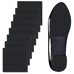 Anti Skid Rubber Shoes Bottom, Wear Resistant Raised Grain Repair Sole Pad for Boots, Leather Shoes, Square, Black, 61~62x61~62x6mm(WH-WG60500-01)