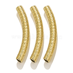 304 Stainless Steel Curved Tube Beads, Golden, 36x5mm, Hole: 4x3mm(STAS-M071-03B-G)