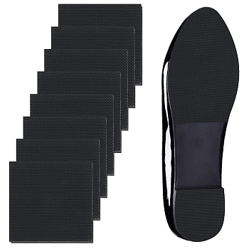 Anti Skid Rubber Shoes Bottom, Wear Resistant Raised Grain Repair Sole Pad for Boots, Leather Shoes, Square, Black, 61~62x61~62x6mm