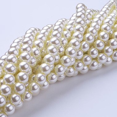 Chapelets de perles en verre nacré(HY-10D-B02)-3