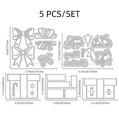 Plantillas de troqueles de corte de acero al carbono con tema navideño(DIY-WH0309-1215)-6