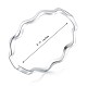 Rhodium Plated 925 Sterling Silver Minimalist Wave Finger Ring for Women(JR873A)-3