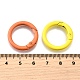 Spray Painted Alloy Spring Gate Rings(X-PALLOY-A022-01B)-3