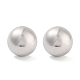 Non-Tarnish Half Round 316 Surgical Stainless Steel Stud Earrings for Women Men(EJEW-Z050-08B-AS)-2