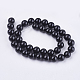 Natural Black Onyx Beads Strands(G-H1567-10MM)-2