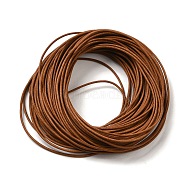 Cowhide Leather Cord, Leather Jewelry Cord, Peru, Size: about 1mm in diameter(X-WL-H005-1)
