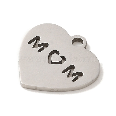 Non-Tarnish Mother's Day 201 Stainless Steel Charms(STAS-E217-14P)-2