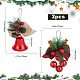 gorgecraft 2pcs 2 styles décorations pendentif cloche de Noël(HJEW-GF0001-35)-2