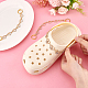 Elite 2 Sets Alloy Crystal Rhinestone Heart with Butterfly/Heartbeat/Infinity Link Shoe Decoration Chain(FIND-PH0009-95)-3