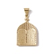 Pendentifs en laiton zircon cubique transparent(KK-G439-15G)-2