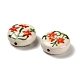 Flower Theme Printed Handmade Porcelain Beads(X1-LAMP-D303-06C-03)-3