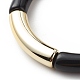 Acrylic Curved Tube Beaded Stretch Bracelet for Women(BJEW-JB08439-02)-4