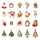 40Pcs 20 Styles Christmas Alloy Enamel Pendants(ENAM-TA0001-55)-1
