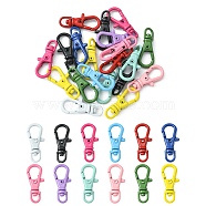 20Pcs Spray Painted Alloy Swivel Clasps, Mixed Color, 23x9x4mm, Hole: 3.5mm(FIND-YW0001-80)