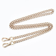 Bag Chains Straps, Iron Curb Link Chains, with Alloy Swivel Clasps, for Bag Replacement Accessories, Light Gold, 1190x8mm(FIND-Q089-013LG)