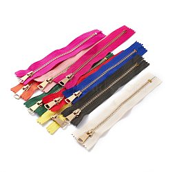 Nylon Zipper, Zip-fastener Components, for Garment Accessories, Mixed Color, 21x3x2.4cm(FIND-XCP0005-04)