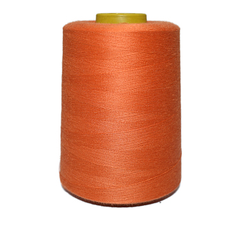 40S/2 Machine Embroidery Thread, Polyester Sewing Thread, Coral, 10.3x8.2cm, about 8800yards/roll