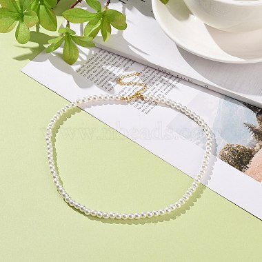 Acrylic Imitation Pearl Beaded Necklaces for Women(NJEW-JN04133)-2