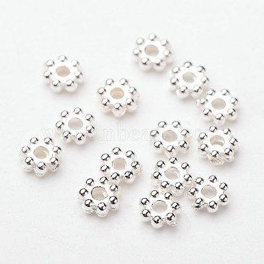 4mm Snowflake ABS Plastic Spacer Beads