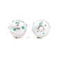 Spot Pattern Opaque ABS Plastic Imitation Pearl Enamel Beads(KY-G020-02C)-1