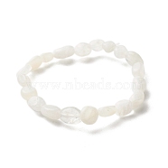 Natural Rainbow Moonstone Beads Stretch Bracelet for Kids, Inner Diameter: 1-5/8 inch(4cm)(BJEW-JB07031-01)