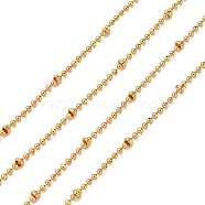 Brass Ball Chains, Soldered, Lead Free & Nickel Free & Cadmium Free, Real 18K Gold Plated, 1.5mm and 2.5mm(CHC-P0006-02G-NR)