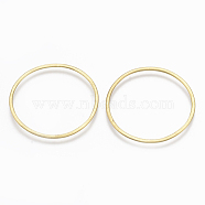 Brass Linking Ring, Nickel Free, Ring, Raw(Unplated), 30.5x1mm(KK-S349-164-NF)