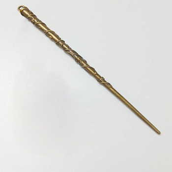 Tibetan Style Alloy Hair Stick Findings, Cadmium Free & Nickel Free & Lead Free, Antique Bronze, 127x6.5mm