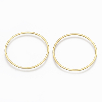 Brass Linking Ring, Nickel Free, Ring, Raw(Unplated), 30.5x1mm