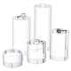 Fingerinspire 5piezas 5 estilos columna pedestales de exhibición de joyería de acrílico transparente(ODIS-FG0001-64)-1