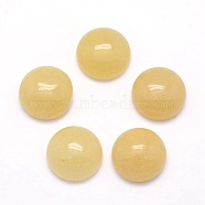 Natural Topaz Jade Cabochons, Half Round, 12x5~6mm(G-P393-R35-12mm)