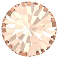 Preciosa&reg MAXIMA Crystal Round Stones, Czech Crystal, Dura Foiling, Round(431 11 615 Chaton), 90300 Light Peach, SS12/PP24(3~3.2mm)(Y-PRC-RBSS12-90300)