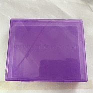 Plastic Boxes, Bead Storage Containers, Rectangle, Blue Violet, 17.5x11.2x2.7cm(CON-GA0001-06)