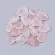 Natural Madagascar Rose Quartz Beads, Tumbled Stone, Healing Stones for 7 Chakras Balancing, Crystal Therapy, Meditation, Reiki, No Hole/Undrilled, Nuggets, 30~47x19~30x12~23mm(G-T097-11)