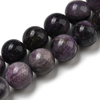 Grade A Natural Fluorite Beads Strands, Round, 10mm, Hole: 0.8mm, about 41pcs/strand, 15.67''(39.8cm)