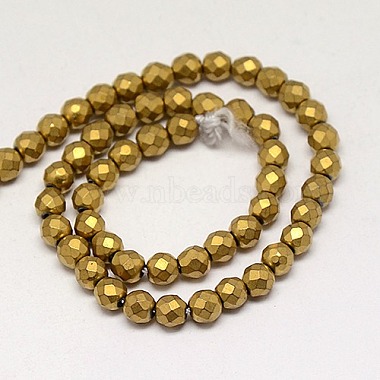 Electroplate Non-magnetic Synthetic Hematite Beads Strands(G-J169C-4mm-04)-2
