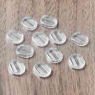 Clear Oval Silicone Clip on Earring Pads
