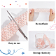14M 7 Style Pink Series Elastic Crochet Headband Ribbon(OCOR-BC0005-35)-4