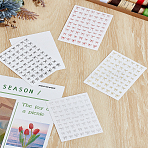 5Sheets 5 Colors Bowknot Self Adhesive Nail Art Stickers, DIY Nail Art Decoration, Mixed Color, 12.7x7.8cm, 1sheet/color(MRMJ-LP0002-12)