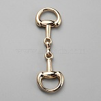 Alloy D Ring Snaffle Bit Buckles, for DIY Snaffle Bit Horse Jewelry, Loafer Shoes Decoration, Light Gold, 72x21x6mm(FIND-WH0152-347B-KCG)