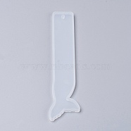 Silicone Bookmark Molds, Resin Casting Molds, Fish Tail, White, 143x35x4.5mm, Inner Diameter: 140x33mm(DIY-P001-03B)