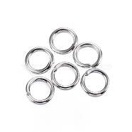 304 Stainless Steel Jump Rings, Open Jump Rings, Stainless Steel Color, 4.5x0.8mm, 20 Gauge, Inner Diameter: 2.9mm(A-STAS-D448-097P-4.5mm)