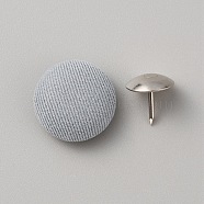 Cloth Cap Nail Button, with Iron Rivet, Hat Accessories, Light Steel Blue, Button: 17x7mm, Hole: 1mm, Rivet: 11x3mm, Pin: 1mm(DIY-WH0308-398C)