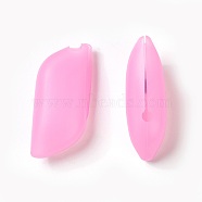 Silicone Portable Toothbrush Case, Pearl Pink, 60x26x19mm(X-SIL-WH0001-05)