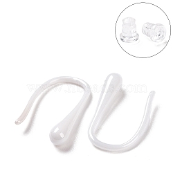 Hypoallergenic Bioceramics Zirconia Ceramic Teardrop Dangle Earrings, No Fading and Nickel Free, WhiteSmoke, 14x3x8.5mm(EJEW-Z023-05H)