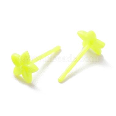 Boucles d'oreilles en plastique écologiques(EJEW-H120-02D)-2