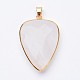 Faceted Natural Quartz Crystal Pendants(X-G-F340-02C)-1