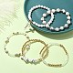 5Pcs 5 Style Natural Howlite & Synthetic Hematite & Glass Beaded Stretch Bracelets Set(BJEW-JB09425)-2